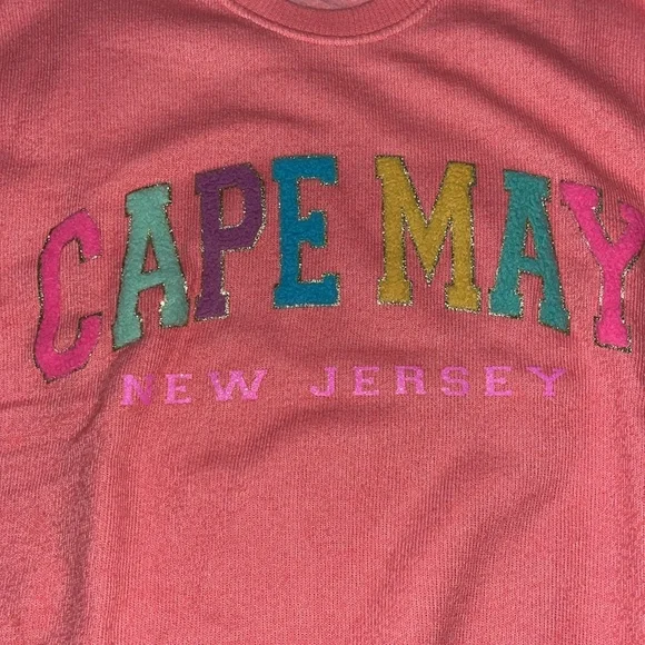NWOT Cape May New Jersey Pastel Colored Sweatshirt - Picture 3 of 6